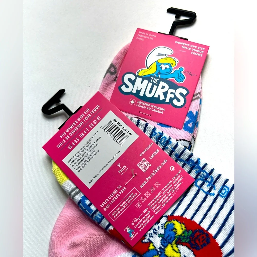 Perri’s Socks - Smurf’s Ankle Socks 2 Pairs - Size:WOMEN 6-9.5 - Picture 7 of 7